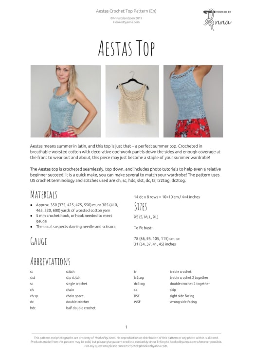 Three women wearing the Aestas crochet top in blue, cream and pink with openwork side panels