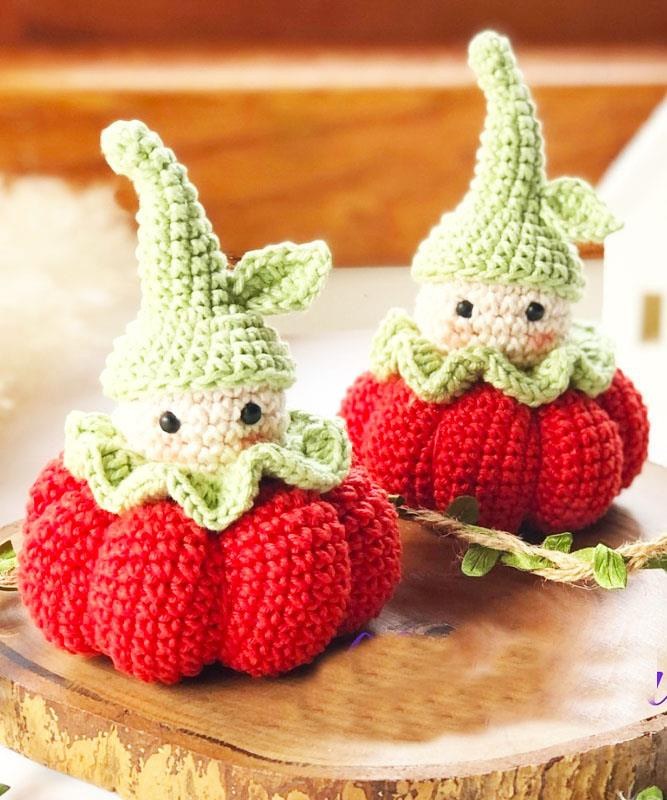 Pumpkin Gnome Amigurumi