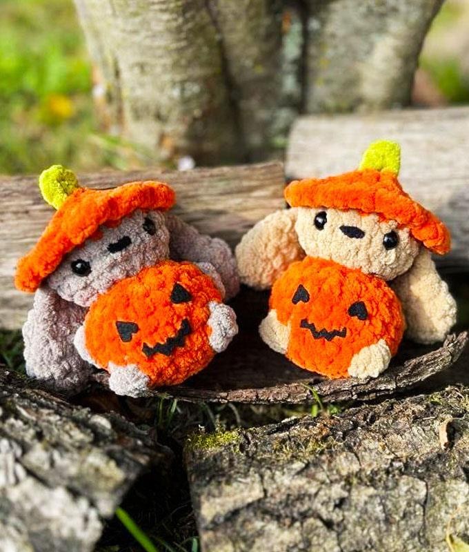 Pumpkin Bunny Amigurumi