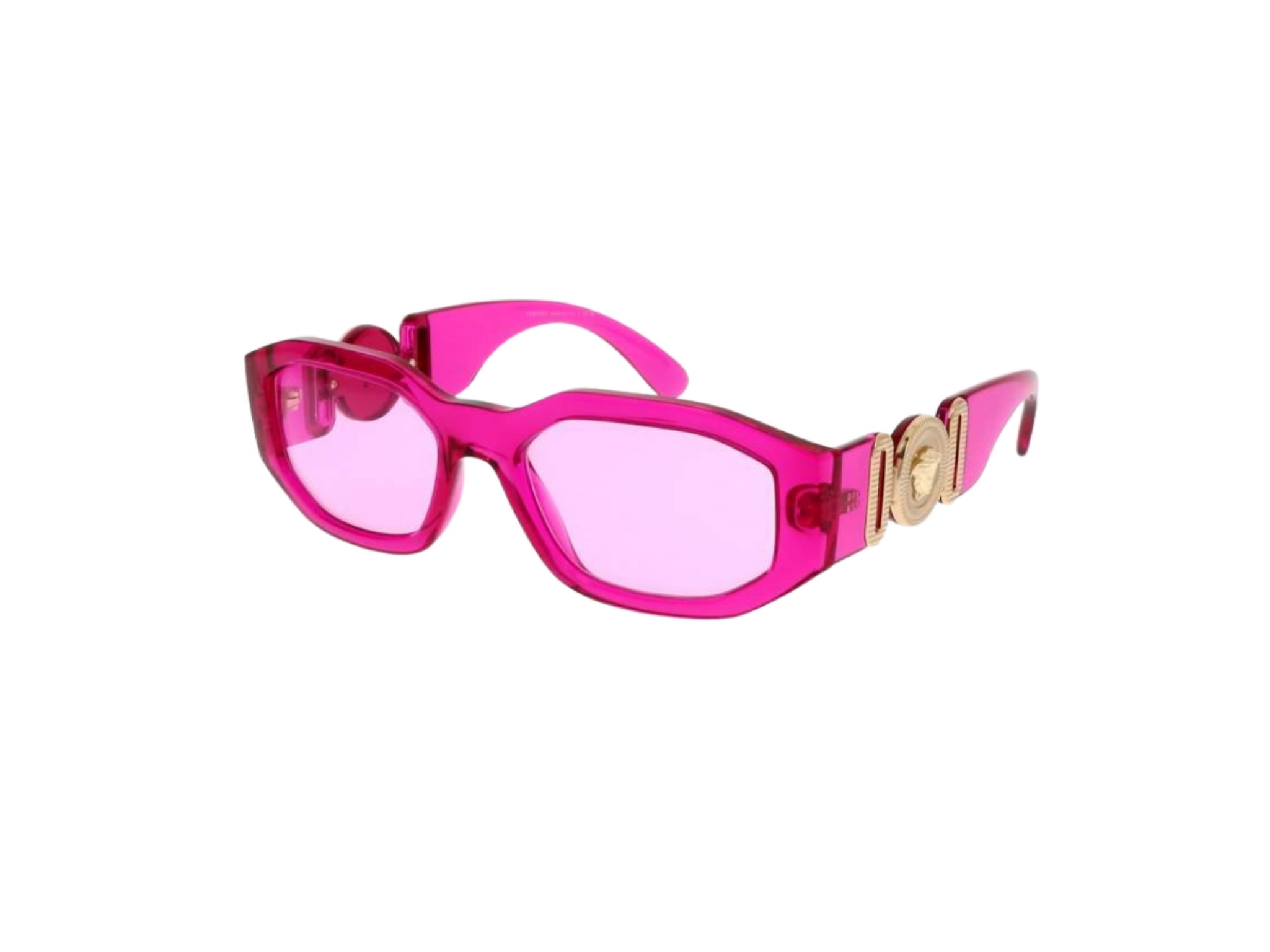 Medusa Biggie Transparent Fuchsia