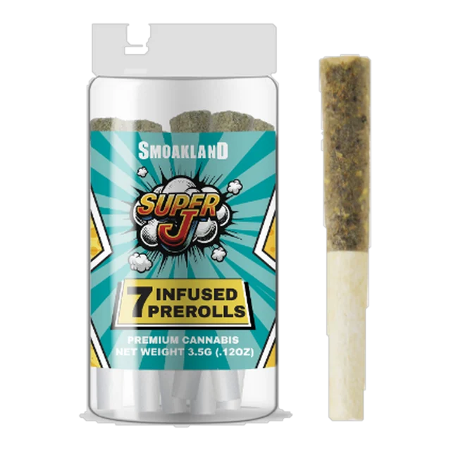 Super J 7pk - Gelato 33 H Infused Pre rolls 35g