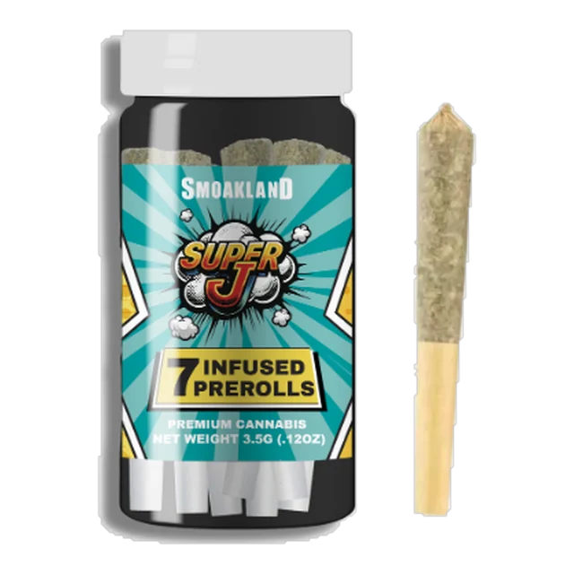 Super Jay 7pk - Gelato 33 H Infused Pre rolls 35g