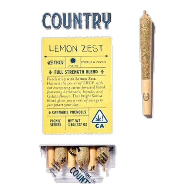 Ultra Premium Flower - Pre roll 6pk - Lemon Zest THCV 36g