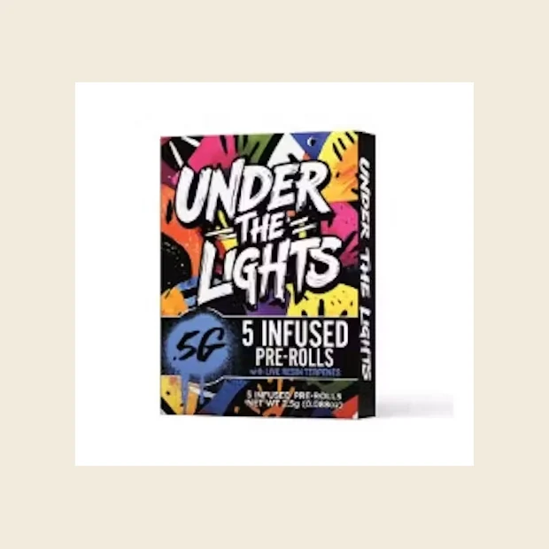 Under The Lights Infused Preroll Pack Laughing Buddha x Orange Daiquiri 5pk