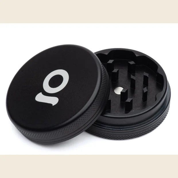OnGrok 2 Piece Aluminum Grinder Black - OnGrok