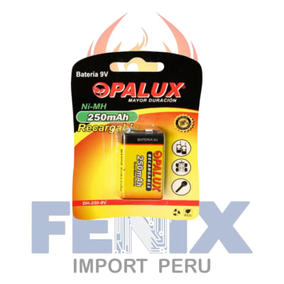 Bateria Pila Opalux 9v Recargable