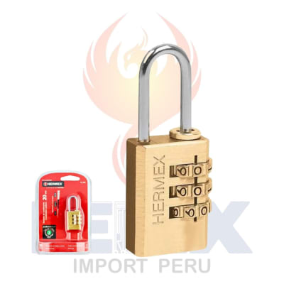 Candado De Combinacion Hermex 20mm Maleta, Mochila