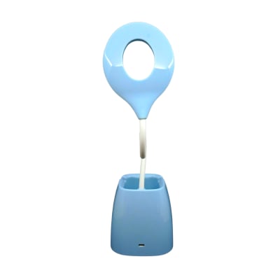Lampara Led Escritorio Recargable / Porta Lapicero Y Celular