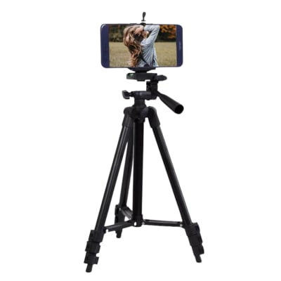 Trípode Profesional Cámara Celular 3 Secciones + Soporte + Funda 1.50Mt GUC-520