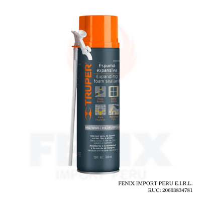 Espuma Expansiva De Poliuretano 500 ml TRUPER - ESEX-500