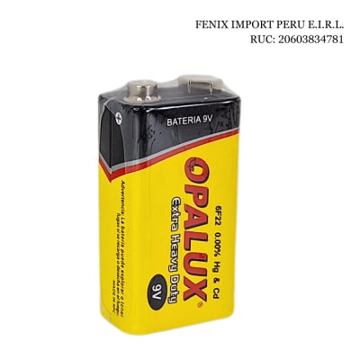 Bateria 9V Opalux C/ Broche