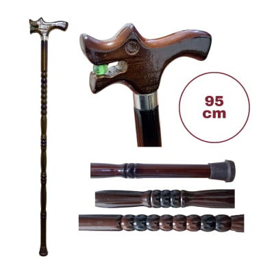 Baston De Madera Resistente - 95 cm Para Caminar 