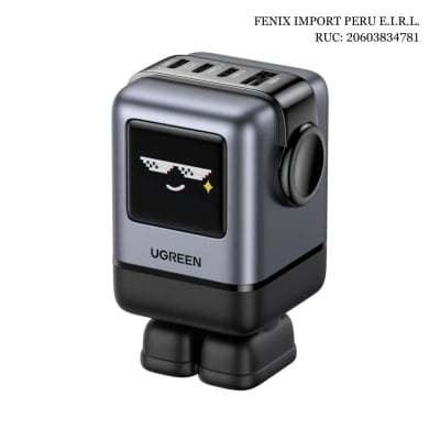 Cubo Cargador UNO RG 100W 3 Puertos Tipo C + 1 Puerto USB UGREEN X688