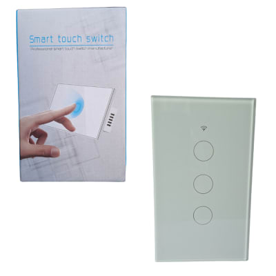 Interruptor Inteligente Wifi Amazon Alexa Google Home De 3 Botones YUS SWO1-3-X