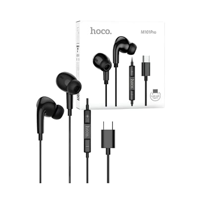 Audífonos In-Earcon Microfono Integrado Control Multifuncion, Cable de 1.2 Metros y Conector USB Tipo C  HOCO M101 Pro 