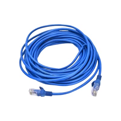 Cable de red Internet Ethernet Conectores Cat-5E de 30 metros Azul