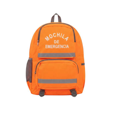 Mochila de Emergencia de Alta Visibilidad con Bolsillos Laterales