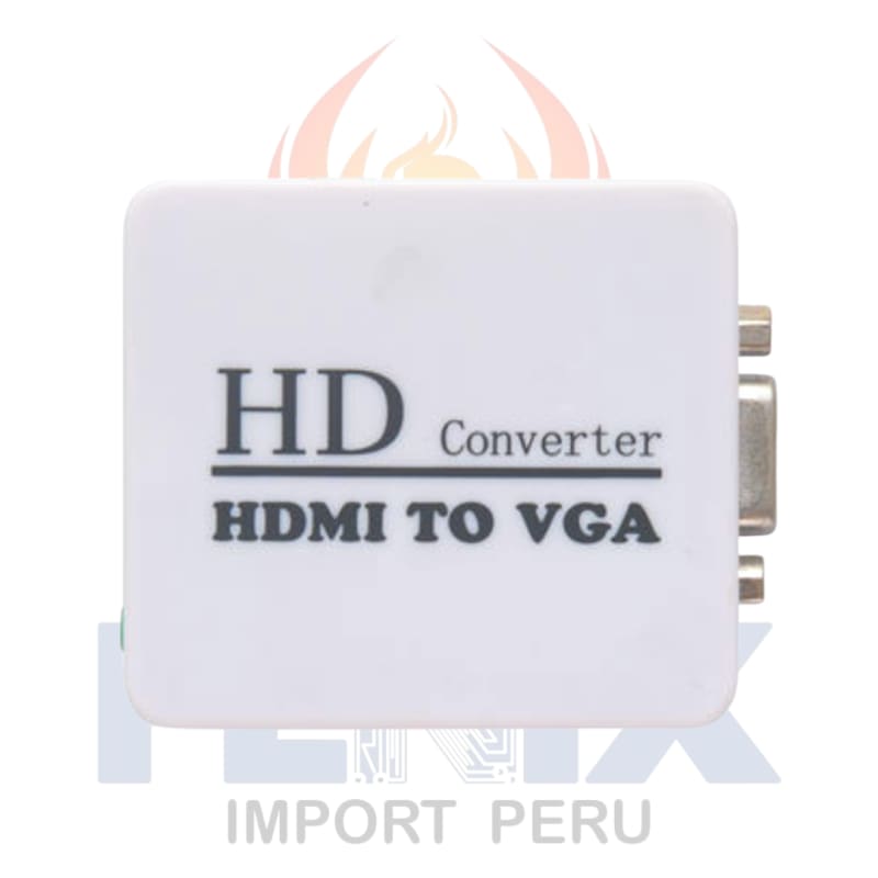 Adaptador Convertidor Hdmi A Vga C/audio Fullhd 1080p