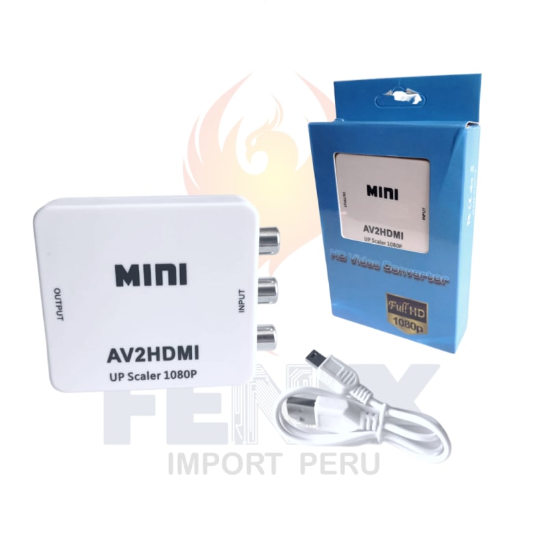 Adaptador Convertidor Rca A Hdmi Con Audio 1080p
