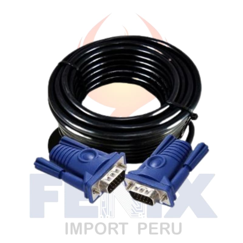 Cable Vga A Vga 20mts 15 Pines C/ Doble Filtro Macho A Macho