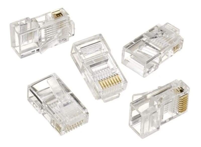 Conectores Rj45 Para Cable Utp Cat5 Bolsa 100 Unidades