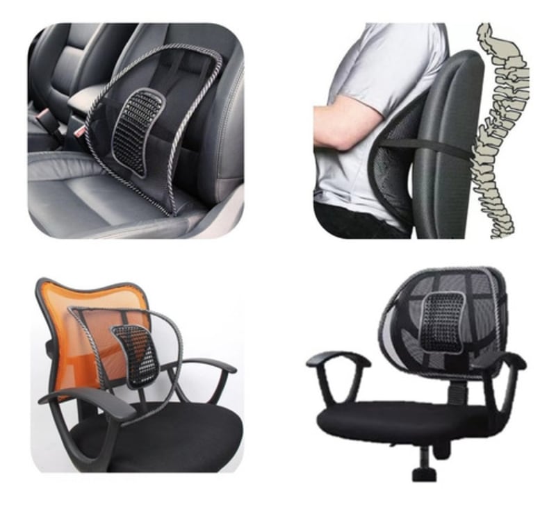Respaldar Lumbar Ergonómico Silla Dolor De Espalda Auto
