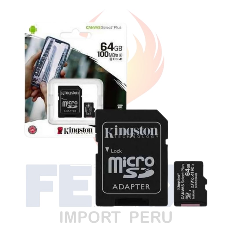 Memoria Micro Sd 64 Gb Kingston Class 10 Original