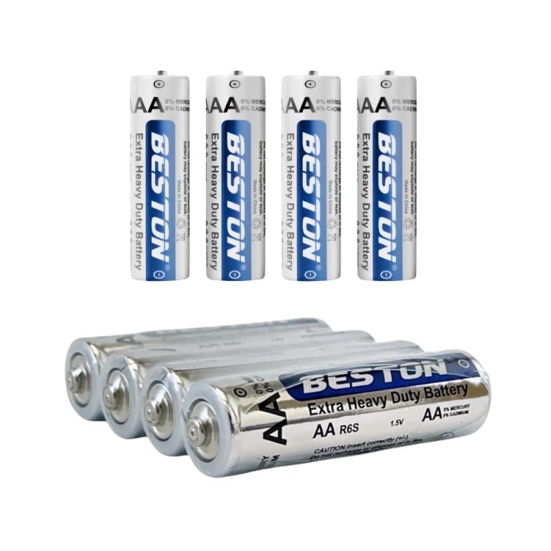 Pilas Extra Heavy Duty AA Carbon (PACK X4 UND) - BESTON 