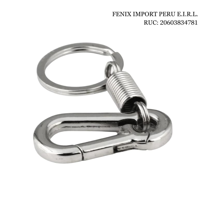 Gancho Llavero Mosquetón Con Resorte De Acero Inoxidable 6cm