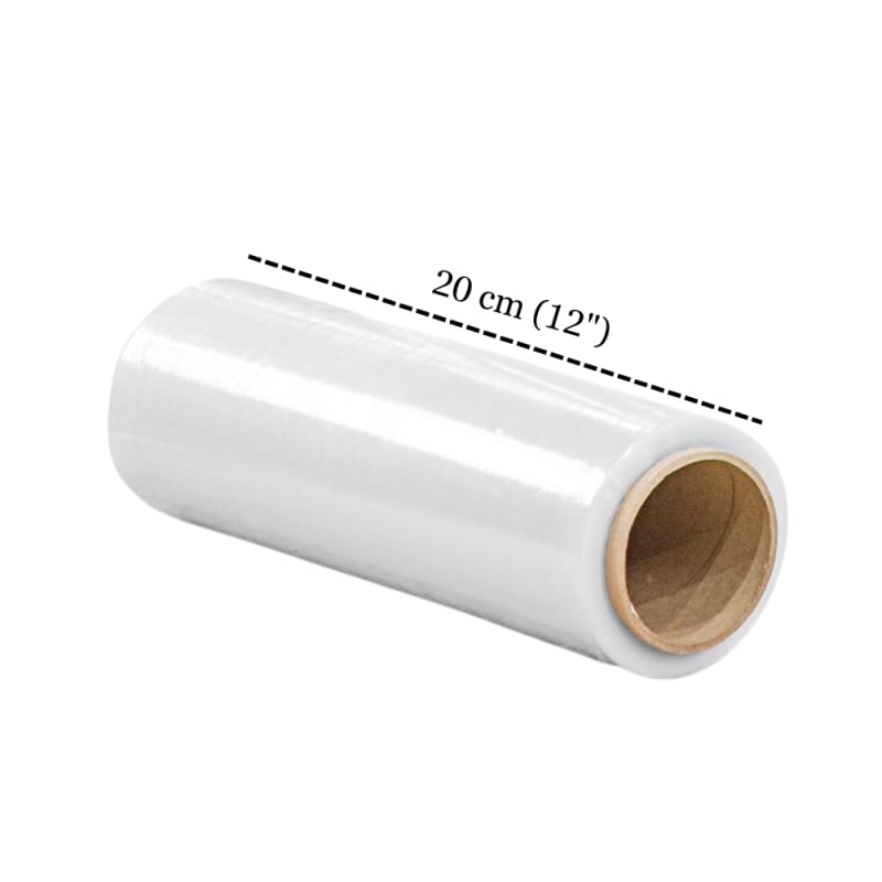 Stretch Film 12" 30 cm de Espesor 20 Micras 2 kg 324 metros Transparente