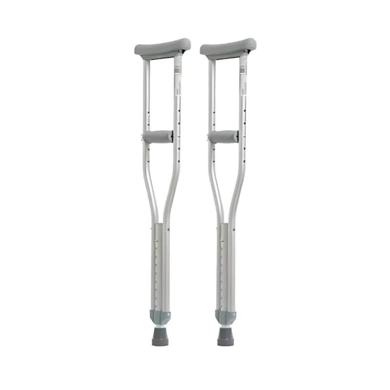 Muletas Axilares Ortopedicas Regulable de Aluminio Talla M en PAR