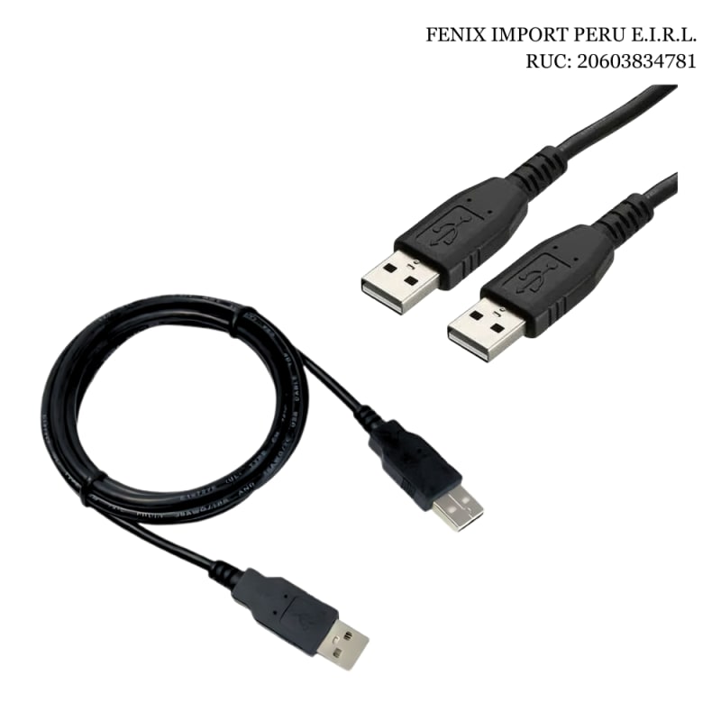 Cable Extension USB 2.0 Macho a Macho 5 Metros Negro