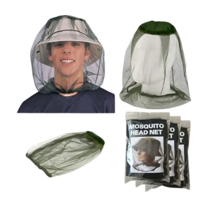 Malla Net Protectora Antimosquito para Cabeza y CuelloGorro Sombrero