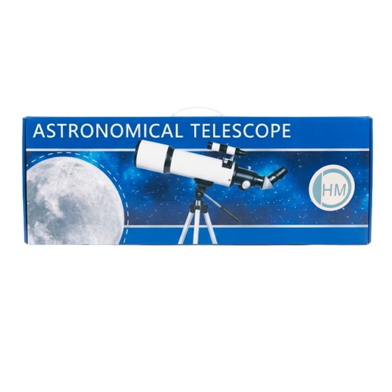 Telescopio de Refractancia Astronomica Alta Potencia Apertura de 80 mm y 500 mm de Longitud Focal con Tripode F50080M