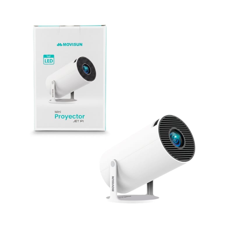Mini Proyector Portatil Inteligente con WIFI y Bluetooth 4500 lm 720p Movisun Jet P1
