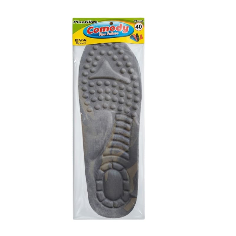 Plantillas para Zapatos Zapatillas Calzado con Amortiguacion Diseño Ergonomico COMODY Eva Sport Talla 40