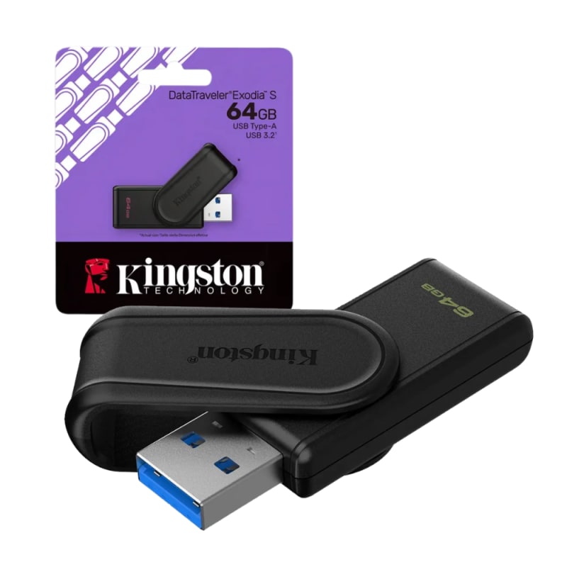 Memoria USB 3.2 Kingston 64gb DataTraveler Exodia S DTXS
