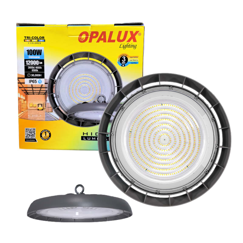 Iluminaria High Bay 100W 12000 Lumenes OP-HECC-100W