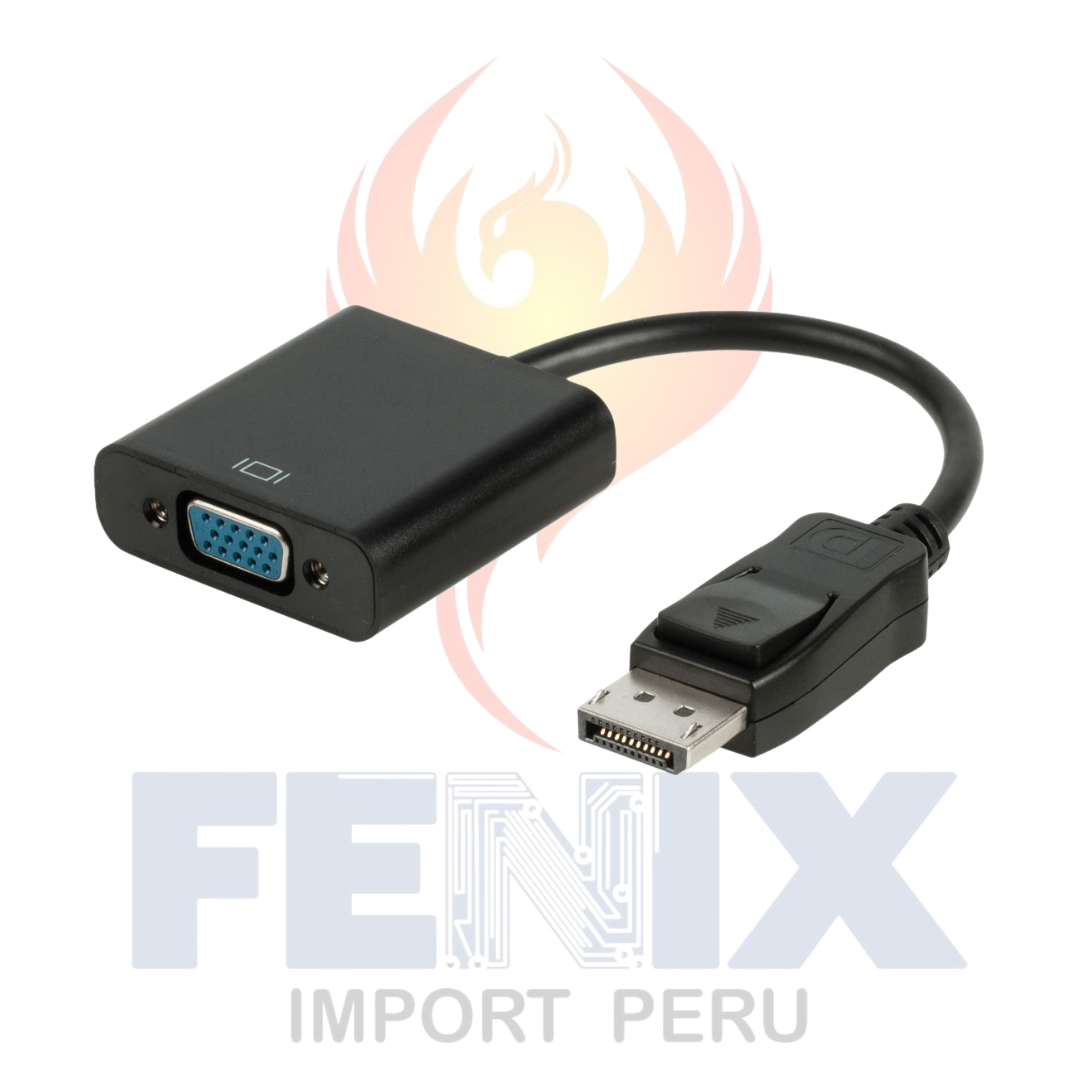Cable Adaptador Display Port Dp (macho) A Vga (hembra) 1080p