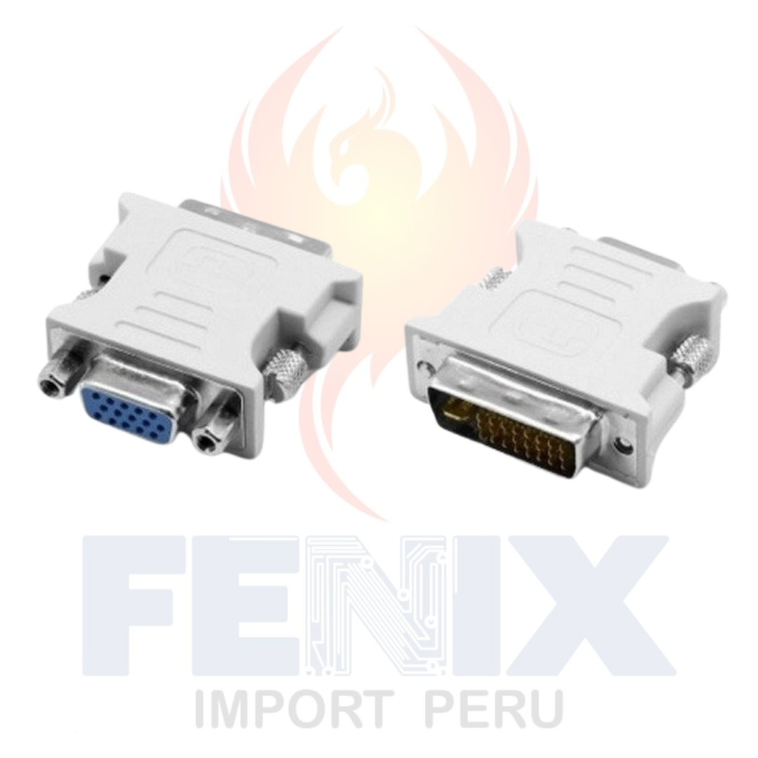 Adaptador Convertidor Dvi (macho 24+1 ) A Vga (hembra)