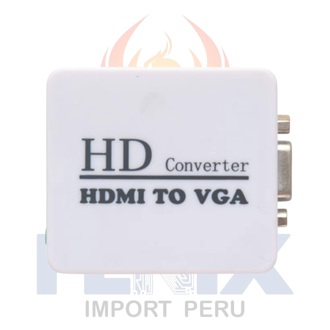 Adaptador Convertidor Hdmi A Vga C/audio Fullhd 1080p