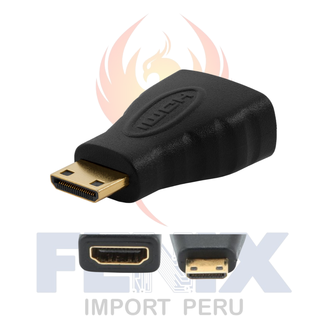 Adaptador Convertidor Mini Hdmi (macho) A Hdmi (hembra)