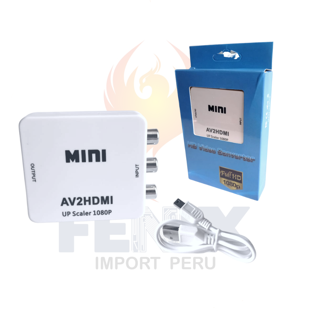 Adaptador Convertidor Rca A Hdmi Con Audio 1080p