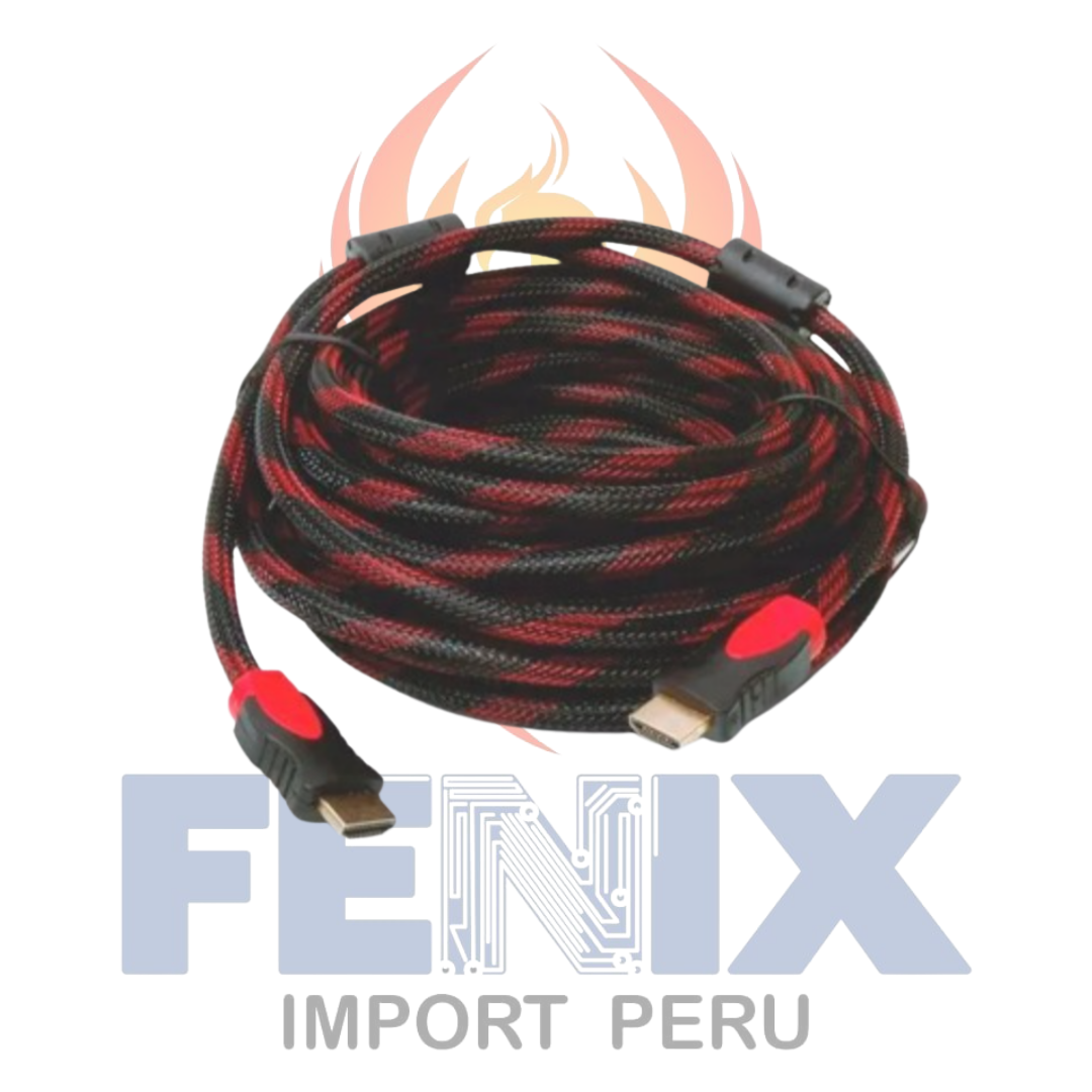 Cable Hdmi Enmallado 10 Metros Full Hd 1080p