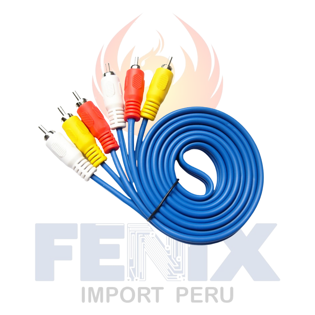 Cable Adaptador Rca A Rca De 1.5 Mts