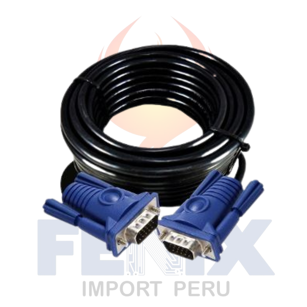 Cable Vga A Vga 20mts 15 Pines C/ Doble Filtro Macho A Macho