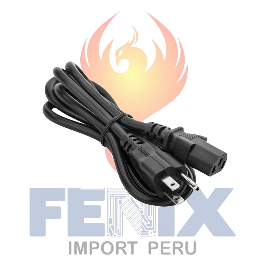 Cable De Poder De 1.5 Metros Para Pc, Monitor E Impresora