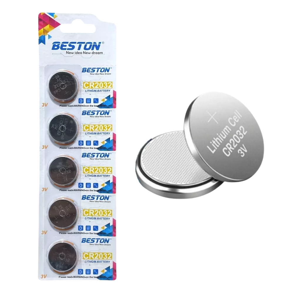Pilas Beston Cr2032 Blíster x5 Und Litio 3v Balanza, Reloj