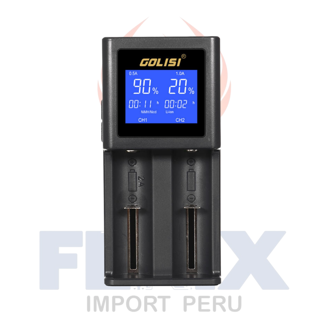 Cargador De Baterías X 2 Golisi S2 18650 Y Otros