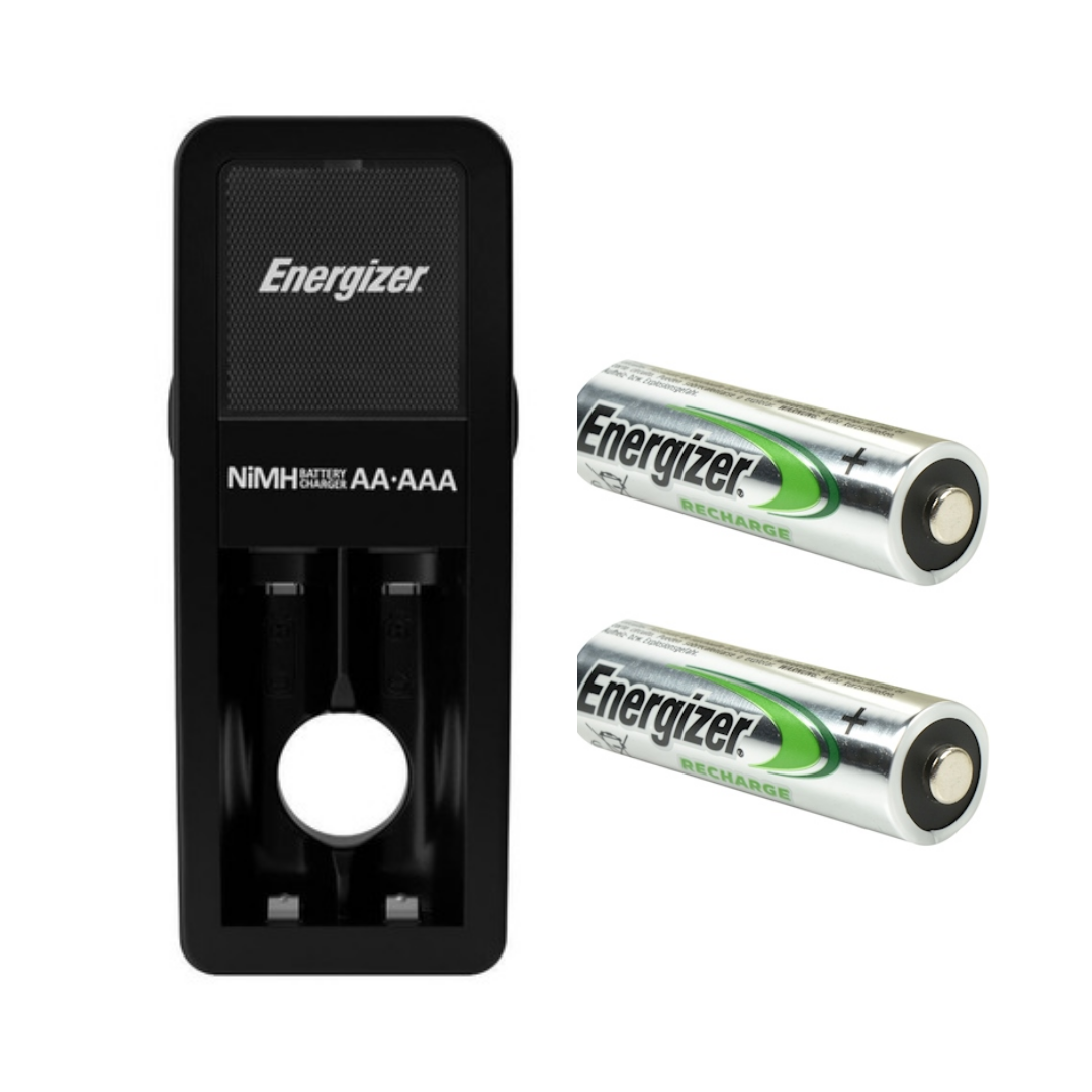 Cargador De Pilas Aa/aaa Energizer Ch2pc4 + 2 Pilas Aa